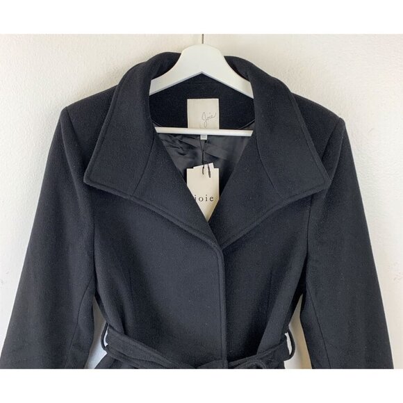 NWT Joie Hesperina Faux Fur Cuff Wool Blend Coat Size S - Picture 5 of 12